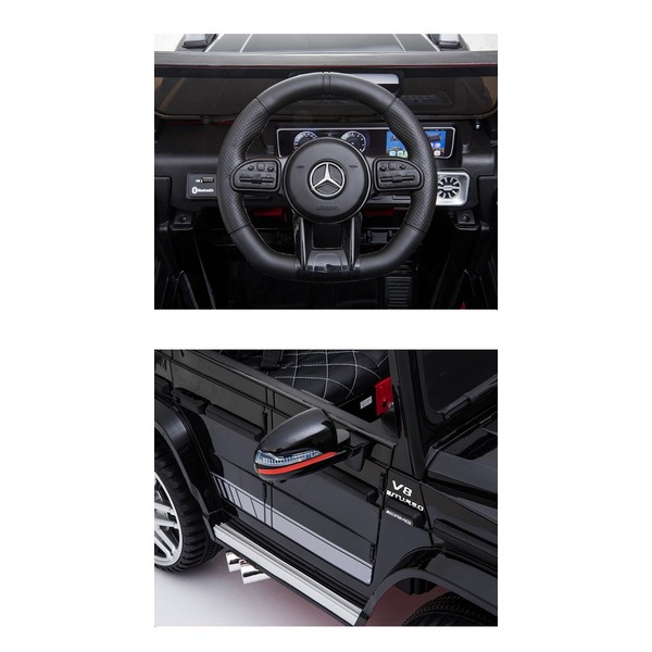 Продукт Акумулаторен джип Mercedes Benz G63 Licensed 4X4 , с меки гуми и кожена седалка - 0 - BG Hlapeta